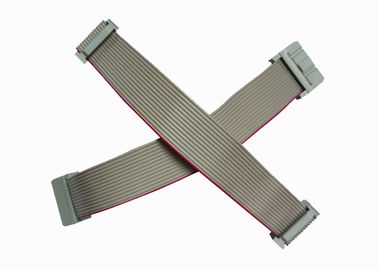 Gri IDC Yassı Kablo Grupları Maç Konnektörü 2.54mm 40 Pin Değişken Uzunluk