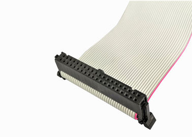 Gri IDC Yassı Kablo Grupları Maç Konnektörü 2.54mm 40 Pin Değişken Uzunluk