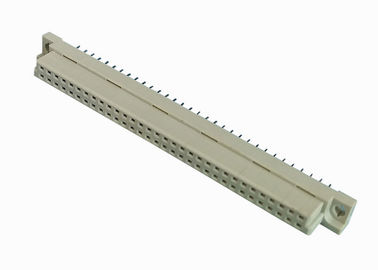 PBT Dişi DIN 41612 Bağlayıcı 2.54mm Pitch 180 Derece Düz Çift Sıra