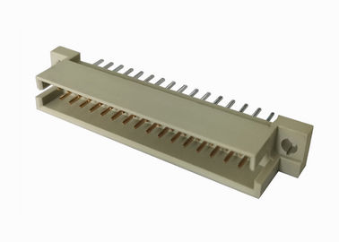 Düz DIN 41612 Bağlayıcı Pcb Erkek Başlık 180 Derece Altın / Kalay Üzeri Nikel