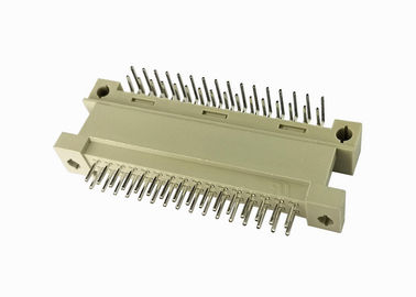 Düz DIN 41612 Bağlayıcı Pcb Erkek Başlık 180 Derece Altın / Kalay Üzeri Nikel