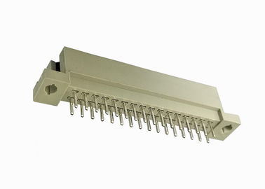 Düz DIN 41612 Bağlayıcı Pcb Erkek Başlık 180 Derece Altın / Kalay Üzeri Nikel