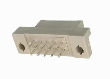 180 Derece DIN 41612 Bağlayıcı İki Sıralı Başlık 2x5 Pin Pirinç İletişim Malzemesi