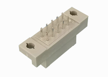 180 Derece DIN 41612 Bağlayıcı İki Sıralı Başlık 2x5 Pin Pirinç İletişim Malzemesi