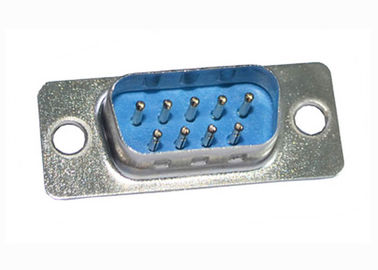 Mavi DB 9 Pin D Tipi Konnektör PCB Devre Kartı İçin Düz Tip DP Soket