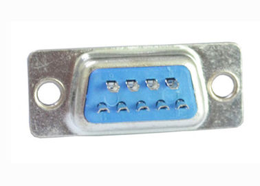 Mavi DB 9 Pin D Tipi Konnektör PCB Devre Kartı İçin Düz Tip DP Soket