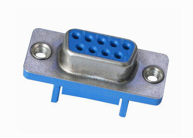 Mavi 2.77mm 9 Pin D Tipi Dişi Konnektör Lehim DP Soket Düz Tip