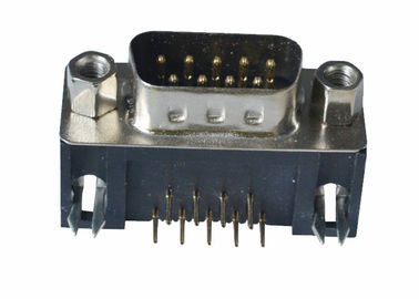 9 Pin Erkek DB DR D SUB Konektörü Altın / Kalay Kaplama Kontak Malzemeleri
