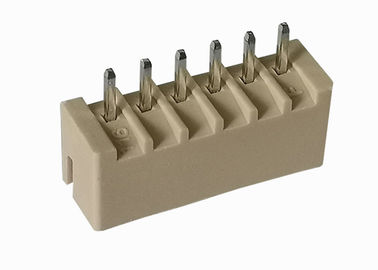 6 Pin Yatay Gofret Konektörü PBT, Yüksek Hızlı Tel Yönetim Kurulu Konnektörüne