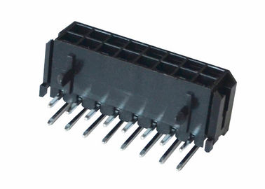 PBT / PA6T Tel Gofret Konektörü Dik Açı 500V Dayanım Gerilimi