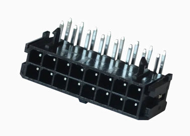 PBT / PA6T Tel Gofret Konektörü Dik Açı 500V Dayanım Gerilimi