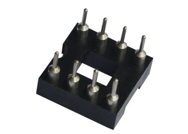 UL 94 V 0 28 Pin Dip IC Soket Yuvarlak Delik 7.62mm Bağlayıcı Nem Geçirmez