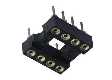 UL 94 V 0 28 Pin Dip IC Soket Yuvarlak Delik 7.62mm Bağlayıcı Nem Geçirmez