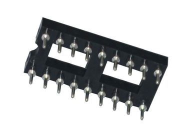 Yuvarlak Delik 2.54mm IC Soket 18 P Düz Pin Header Konnektör 180 Derece
