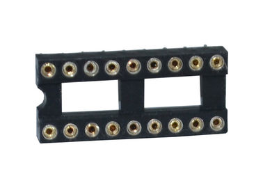 Yuvarlak Delik 2.54mm IC Soket 18 P Düz Pin Header Konnektör 180 Derece