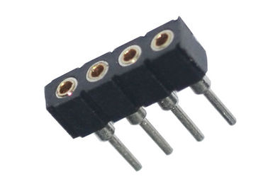 1x4 Pin Yuvarlak Kadın Pin Header Plastik Tahta Kurulu Pin Header 1.27mm