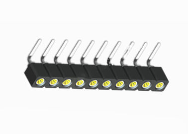 16 Pin Siyah Yuvarlak Dişi Başlık Konnektör 1.27mm Tek Sıralı Dik Açı