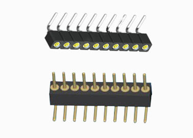 16 Pin Siyah Yuvarlak Dişi Başlık Konnektör 1.27mm Tek Sıralı Dik Açı