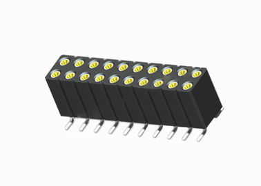 Yüksek Sıcaklık Yuvarlak Dişi Pin Header Konnektör 1.27mm Pitch Çift Sıra