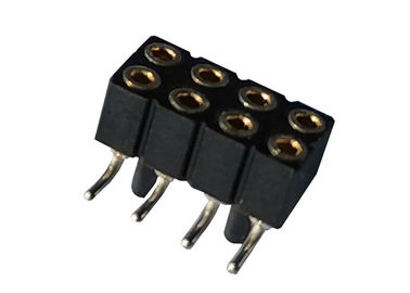 2.0mm İşlenmiş Yuvarlak Kadın Pin Header Konnektör Yüksekliği 2.8mm CuZn38Pb2 Pirinç