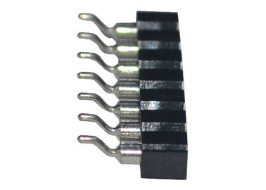 SMT Tipi Yuvarlak Dişi Pin Header Konnektör Tek Sıra 2.54mm Pitch Yatay