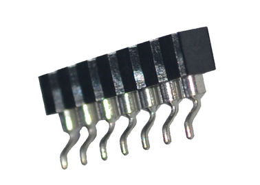 SMT Tipi Yuvarlak Dişi Pin Header Konnektör Tek Sıra 2.54mm Pitch Yatay