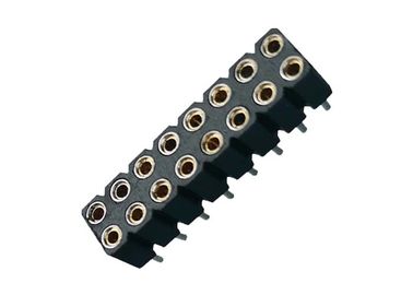 İşlenmiş Yuvarlak Kadın Pin Başlığı Konektörü DIP PPS 2.54mm 180 ° UL94V 0