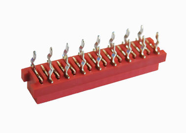 PBT Kırmızı Yalıtım Yer Değiştirme Konnektörü 16 Pin Dişi Başlık 2.54mm Pitch