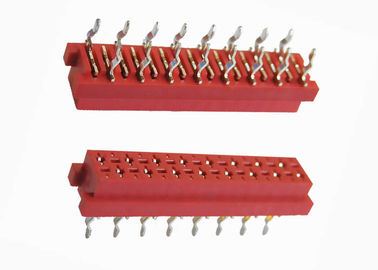 PBT Kırmızı Yalıtım Yer Değiştirme Konnektörü 16 Pin Dişi Başlık 2.54mm Pitch