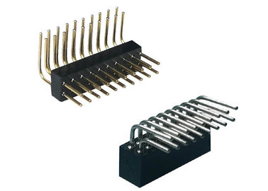 1.27mm Çift Sıra Kadın Başlığı Dik Açı PCB Kurulu Bağlayıcı 20 Pin