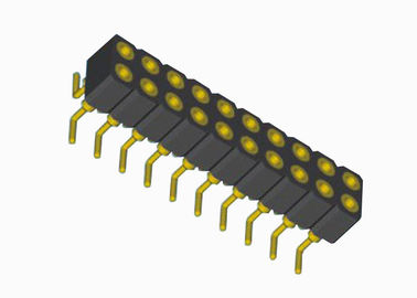İki Satır SMT Yuvarlak Kadın Pin Başlığı 20 Pin Pcb Başlığı Kadın 2.0mm Pitch