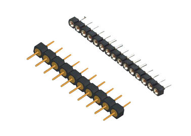 2.54mm Delikli Pin Başlığı Tek Sıralı 180 Derece DIP Tip 10 Pinli Konnektör