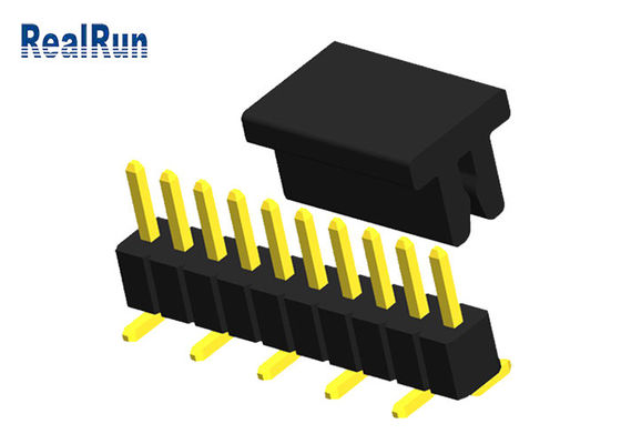 1.0mm 1x10 Tek Sıra10P Erkek Başlık Konnektörü CAP ile
