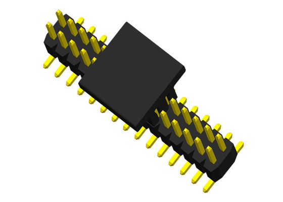 SMT 0.75A 1.0mm Pitch PA6T UL94V-0 Çift Sıralı Pin Başlığı
