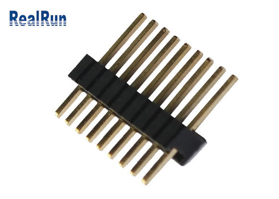 DIP Düz 20m ohm 1.27mm Pitch Erkek Başlık Konektörü 10 Pin