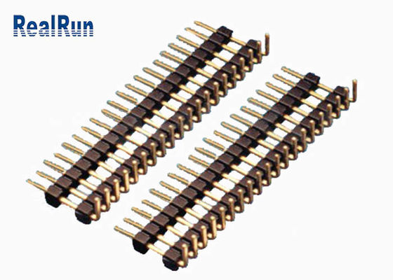 90 Derece 1.27mm Hight Pin Header Konnektörü PA6T 500VAC