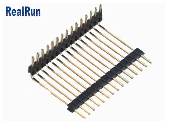 90 Derece 1.27mm Hight Pin Header Konnektörü PA6T 500VAC