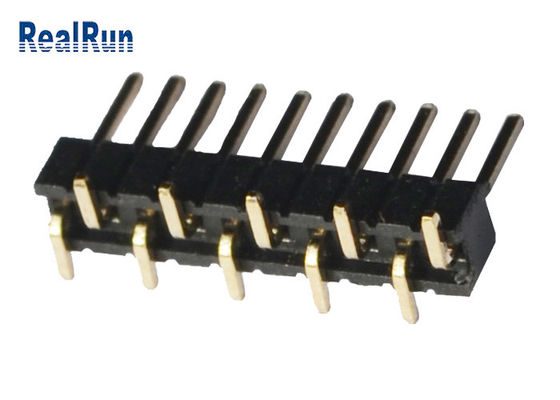 10pin Tek Sıralı 500VAC PA6T SMD Erkek Başlık Konektörü