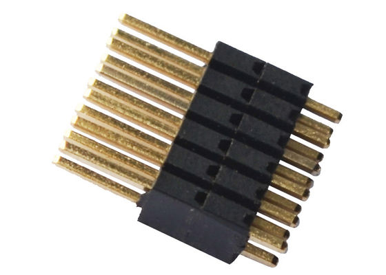 PA9T İzolatör Çift Sıralı 1.27mm Yüksek Pin Başlık Konektörü