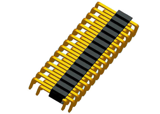 U Tipi PA6T 80P Çift Sıralı Pin Başlığı 1.27mm Adım
