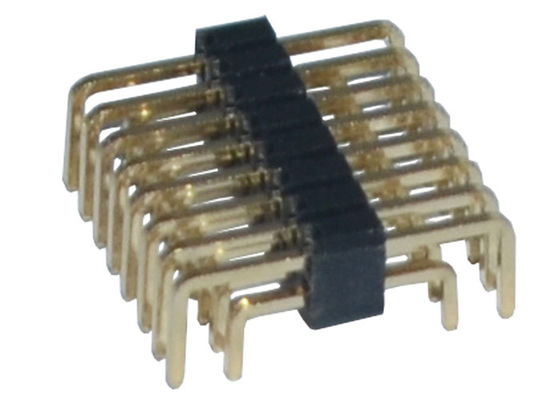 U Tipi PA6T 80P Çift Sıralı Pin Başlığı 1.27mm Adım