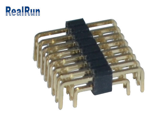 U Tipi PA6T 80P Çift Sıralı Pin Başlığı 1.27mm Adım