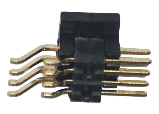 1.27mm Dik Açı SMT PA6T Altın Kaplama Pin Başlığı 500VAC