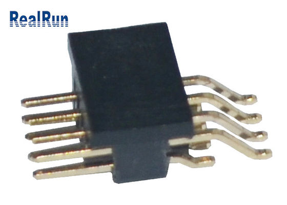 1.27mm Dik Açı SMT PA6T Altın Kaplama Pin Başlığı 500VAC