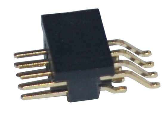 1.27mm Dik Açı SMT PA6T Altın Kaplama Pin Başlığı 500VAC