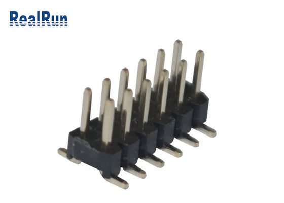 Siyah 2.0mm Pitch PA6T 12 Pin Pcb Konektörü Çift Sıralı