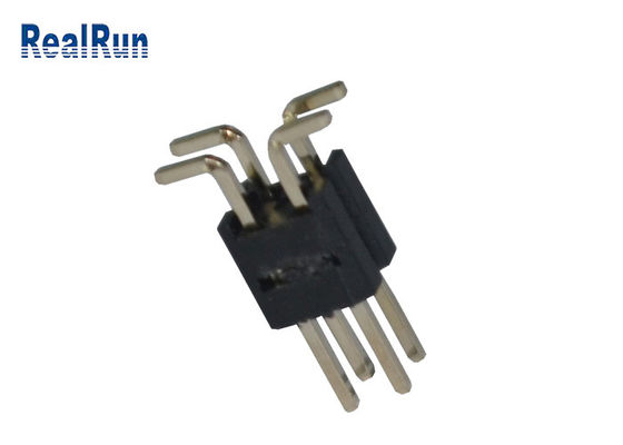 Siyah 2.0mm Pitch PA6T 12 Pin Pcb Konektörü Çift Sıralı
