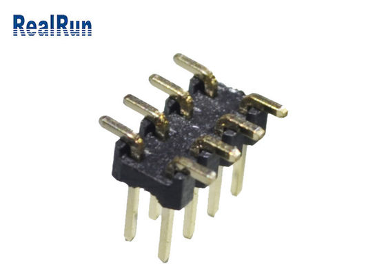 Siyah 2.0mm Pitch PA6T 12 Pin Pcb Konektörü Çift Sıralı