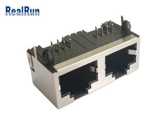 RJ45 Sağ 8P8C PCB Montaj Modüler Kriko Metal Korumalı Modüler Kriko