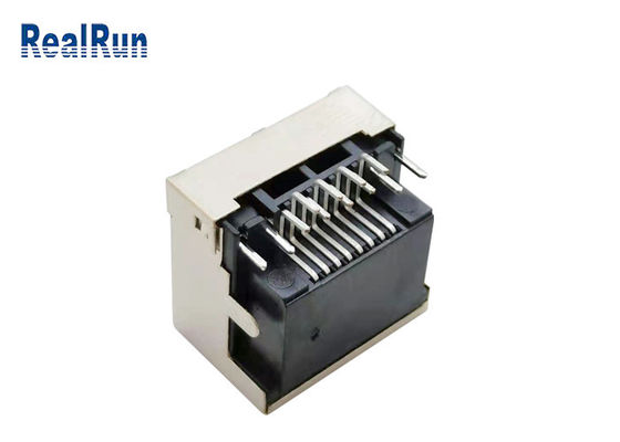 LED Işık 1.5A ile PCB 8pin RJ45 Modüler Jak Bağlantısı Dik Açı